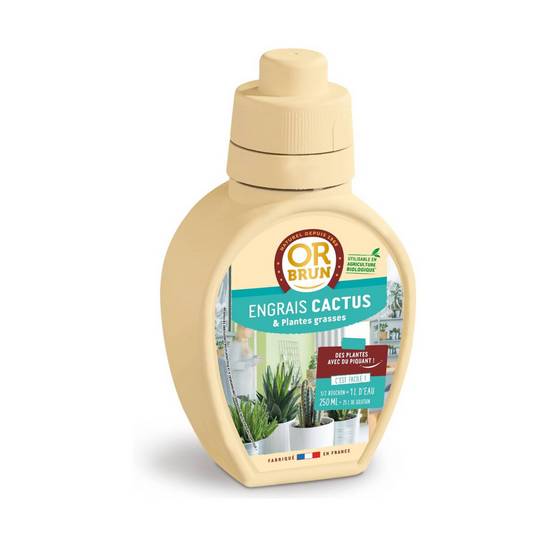 OR BRUN Engrais Cactus & Plantes Grasses – 250 ml